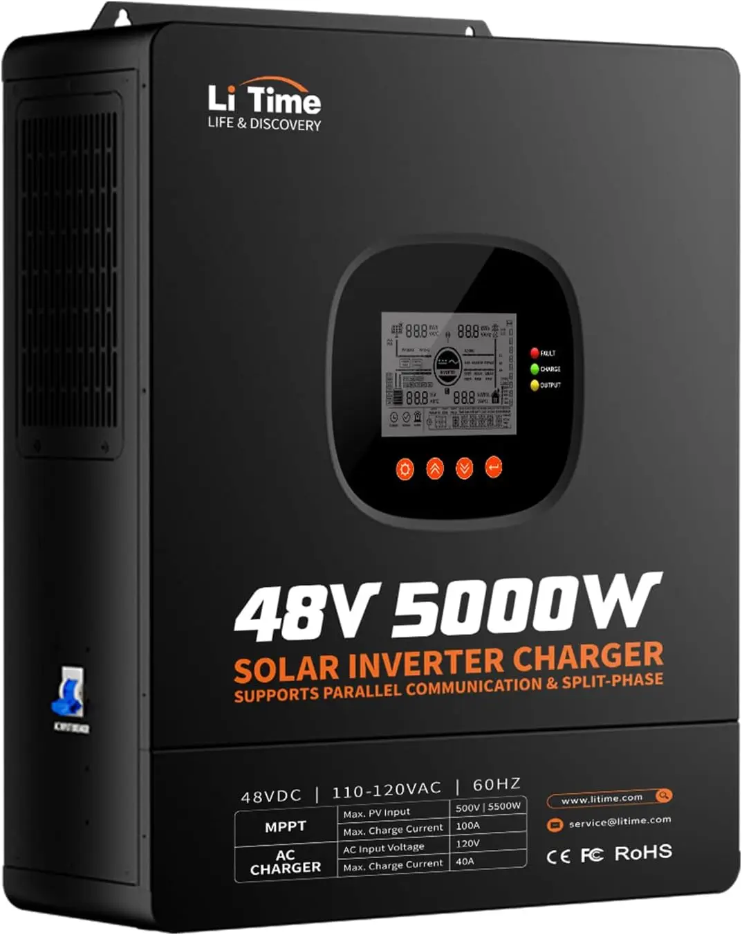 محول LiTime بقدرة 5000 واط بمو - مراجعة Parallel Solar Inverter 48V 5000W Mppt وسعره