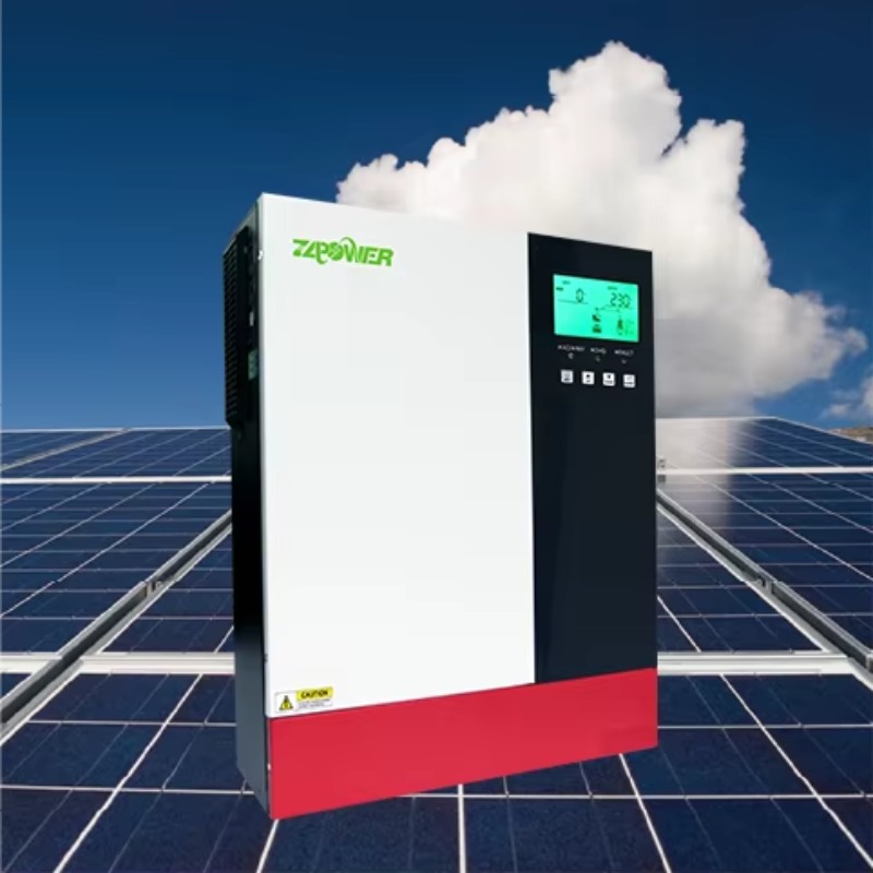 محول طاقة شمسية هجين عالي الجو - مراجعة Hybrid Solar Inverter 5.5Kw Mppt 48V وسعره