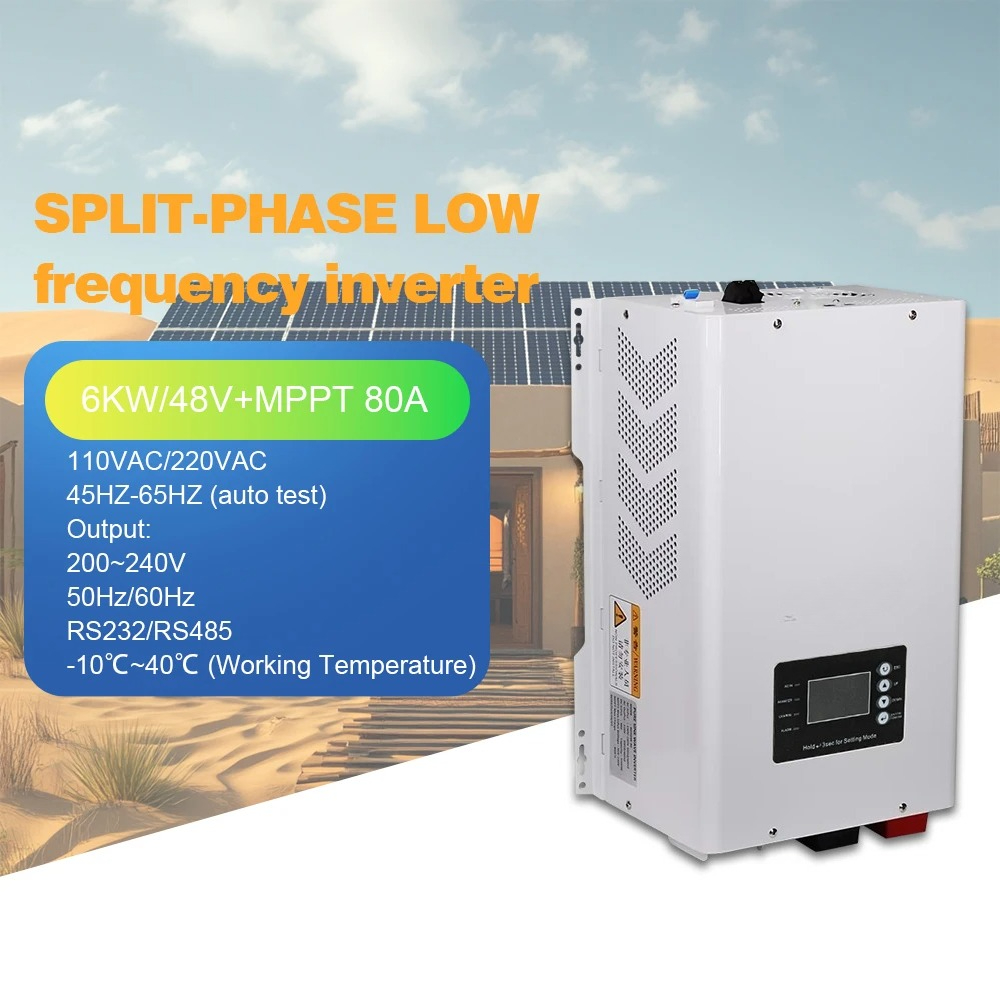 محول طاقة شمسية نقي بقدرة 6000 - مراجعة Off Grid Solar Inverter 48V 6000W وسعره