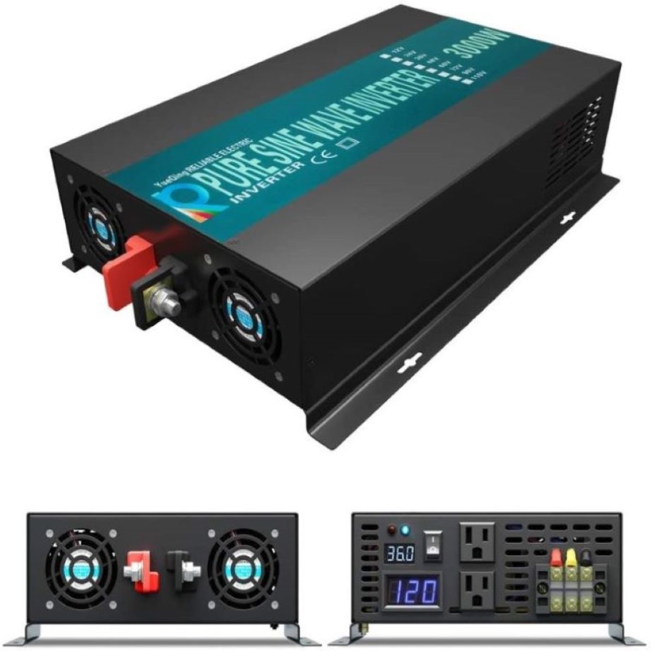 نقية شرط لموجة العاكس 3000 واط - مراجعة Inverter Pure Sine Wave 60Hz 120V 3000W وسعره