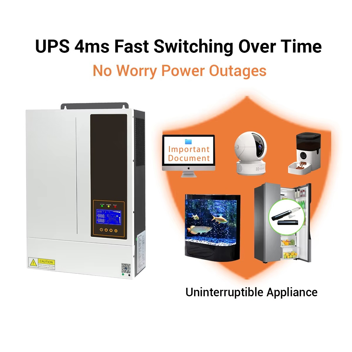 نظام طاقة شمسية هجين 5.5 كيلو  - مراجعة Hybrid Solar Inverter 5.5Kw Mppt 48V وسعره